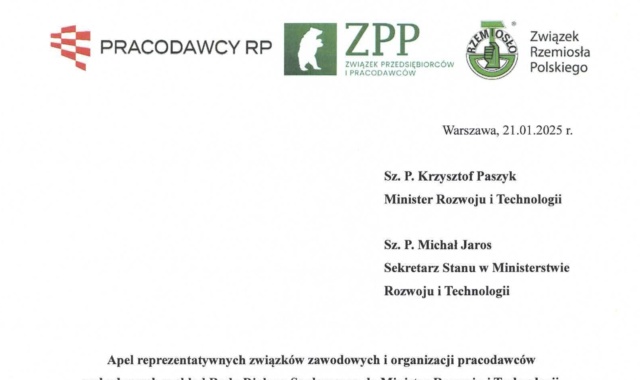 Apel do Ministerstwa Rozwoju i Technologii w sprawie bonów żywnościowych