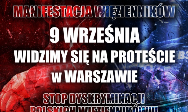 9 września: ogólnopolska manifestacja więzienników!