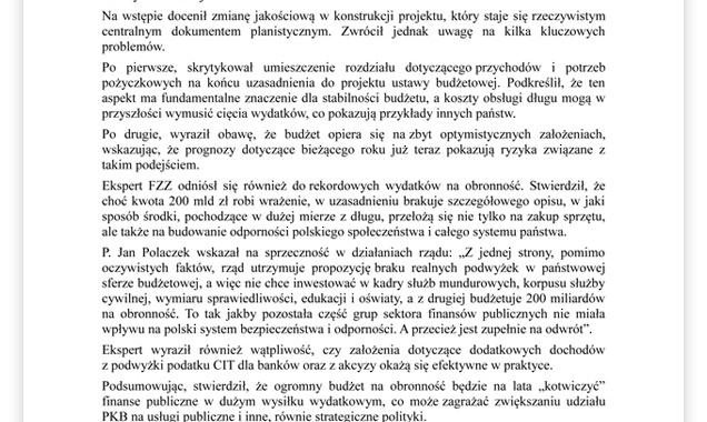 Notatka z posiedzenia ZP RDS ds. budżetu, wynagrodzeń i świadczeń socjalnych w dniu 5 września br.
